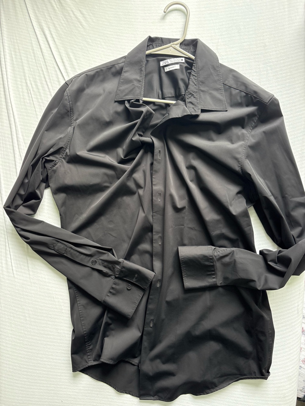 Zara Men's Black Trench Shirt